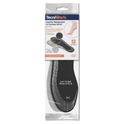 Tecniwork Solette deodoranti e traspiranti ai carboni attivi, 1 paio