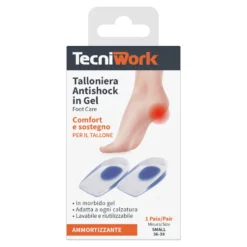 Tecniwork Talloniera Antishock in gel misura S 36-39, 1 paio