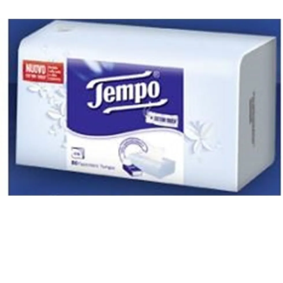 Tempo Fazzoletti Box - Fazzoletti a 4 veli per l'igiene del viso e del naso, 80 pezzi