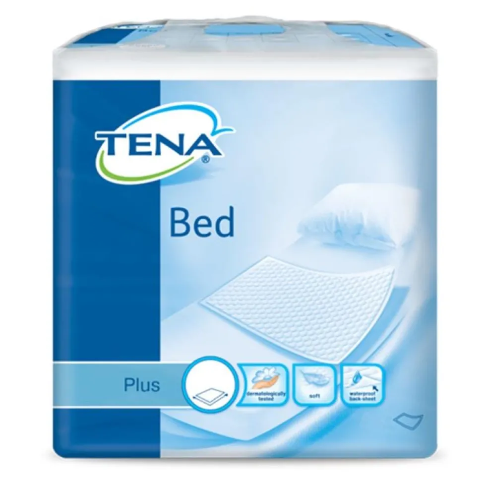 Tena Bed Plus - Traversa assorbente per l'incontinenza, 60x75 cm, 35 pezzi