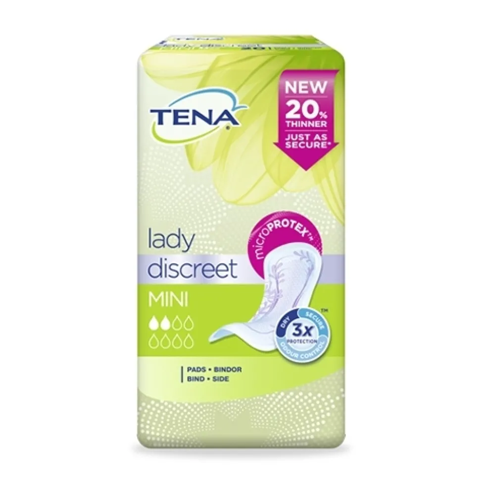 Tena Lady Discreet Mini - Assorbenti Tena Lady Discreet Mini per le perdite urinarie, 20 pezzi