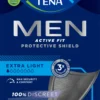 Tena Men - Active Fit Scudo Protettivo per le piccole perdite urinarie maschili, 14 assorbenti