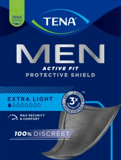 Tena Men - Active Fit Scudo Protettivo per le piccole perdite urinarie maschili, 14 assorbenti