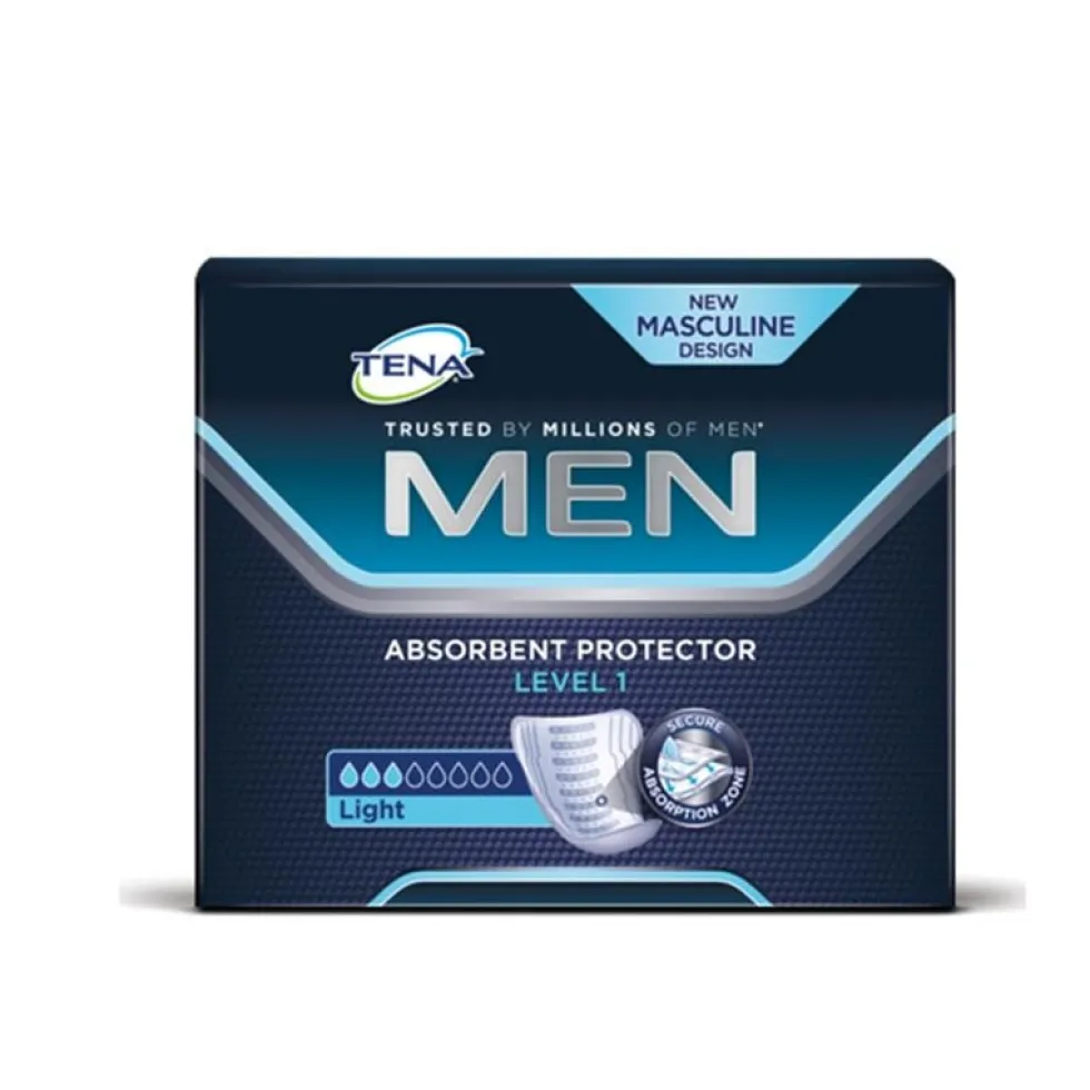 Tena Men Livello 1 - Protezione assorbente maschile per incontinenza, 12 pezzi