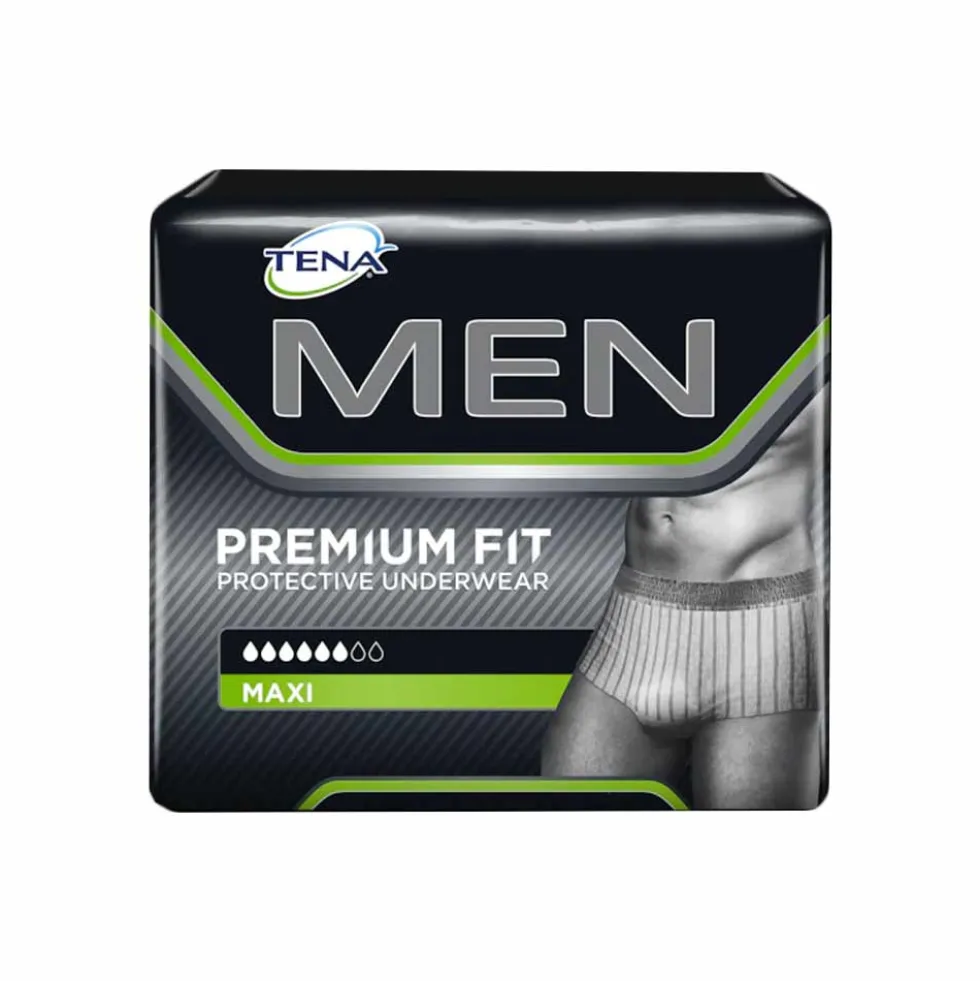 Tena Men Premium Fit - Intimo protettivo per l'incontinenza maschile, taglia M, 10 pezzi