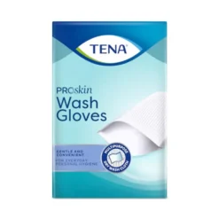 Tena ProSkin - Manopole detergenti monouso per l'igiene delle pelli sensibili, 50 pezzi