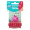 TePe Original rosso 0,5 mm - Scovolino interdentale per rimuovere la placca, 6 scovolini