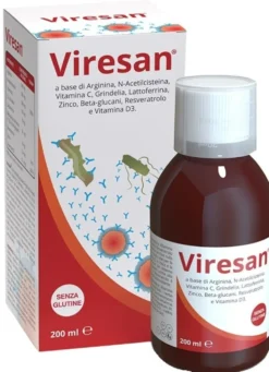 Terbiol Farmaceutici Viresan - Sciroppo Terbiol Farmaceutici per le difese e le vie aeree, 200 ml