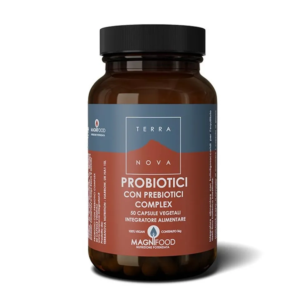 Terranova Flora Intestinale - Probiotici con Prebiotici Complex, 50 Capsule