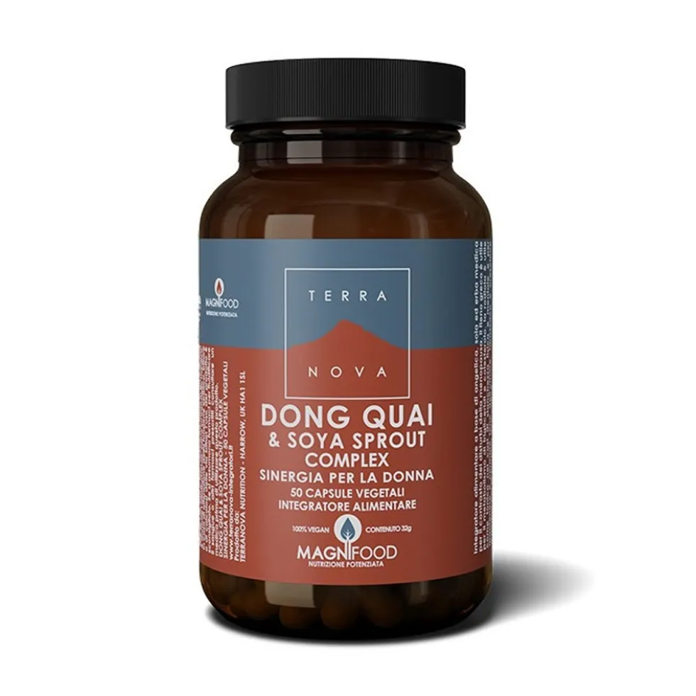 Terranova Menopausa - Sinergia Donna Dong Quai e Germogli di Soia, 50 Capsule