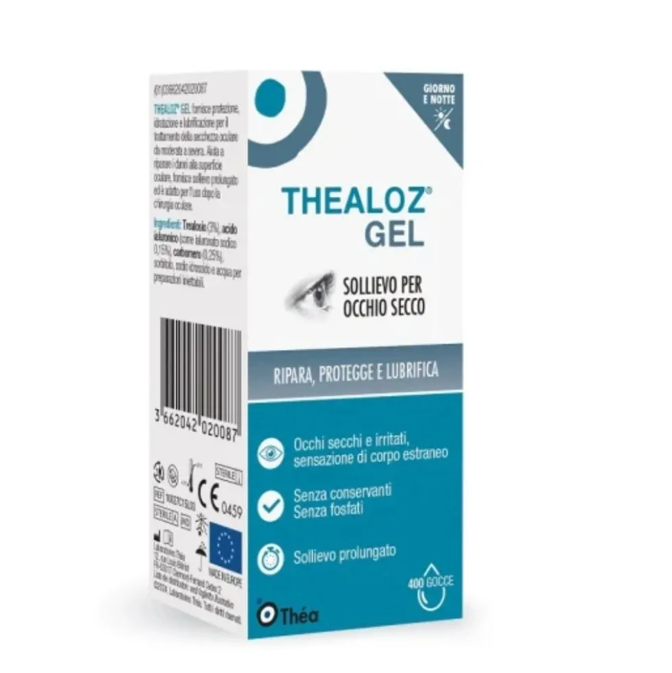 Thea Farma Thealoz Gel - Gel oftalmico lubrificante per la secchezza oculare, 15 g