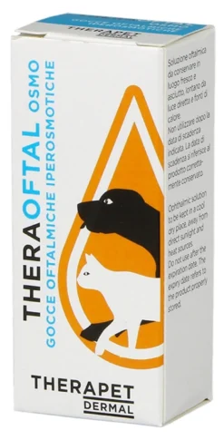 Therapet Theraoftal - Osmodrops Gocce Iperosmotiche per Cane e Gatto, 10ml