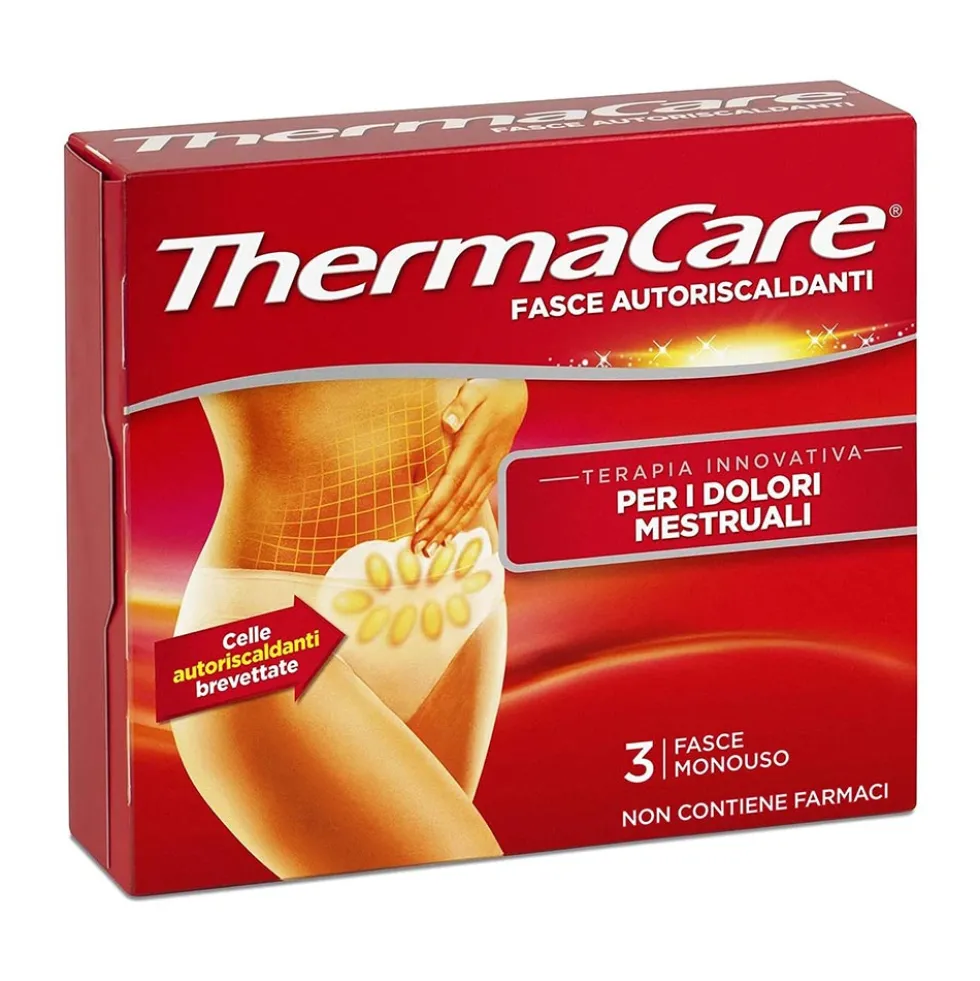 Thermacare Fasce Auto-riscaldanti per Dolori Mestruali, 3 fasce