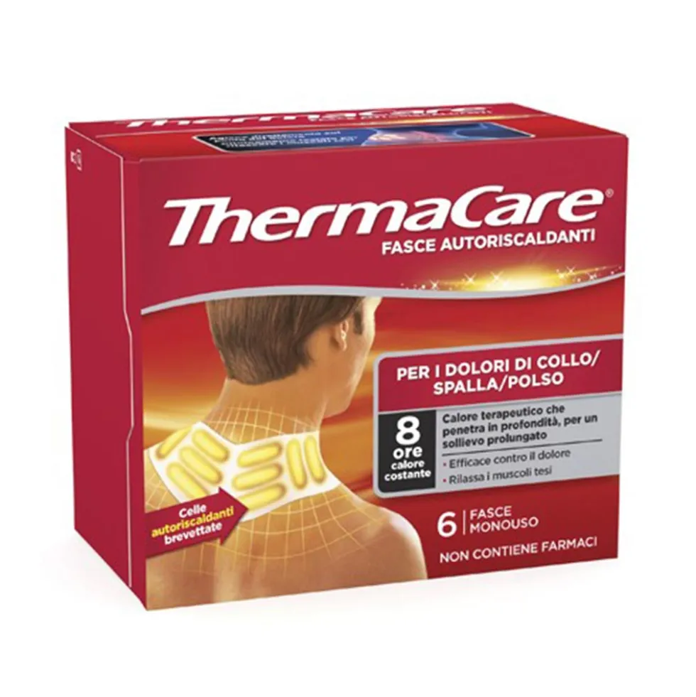 ThermaCare Fasce autoriscaldanti per collo, spalla e polso - Fasce per dolori muscolari, 6 fasce