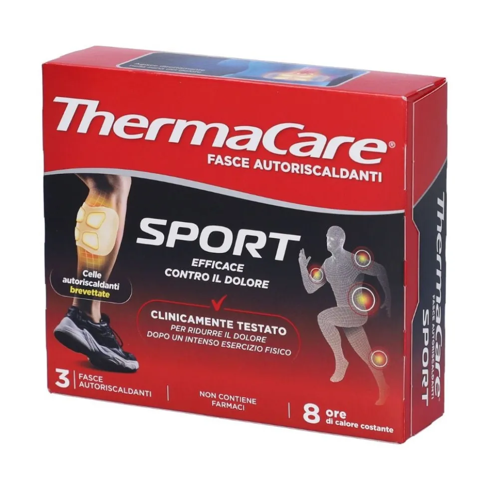 ThermaCare Sport - Fasce autoriscaldanti per i dolori muscolari e articolari, 3 fasce