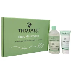 Thotale Cofanetto Bava di Lumaca - Set idratante e lenitivo, bagnoschiuma 400 ml e crema mani 100 ml