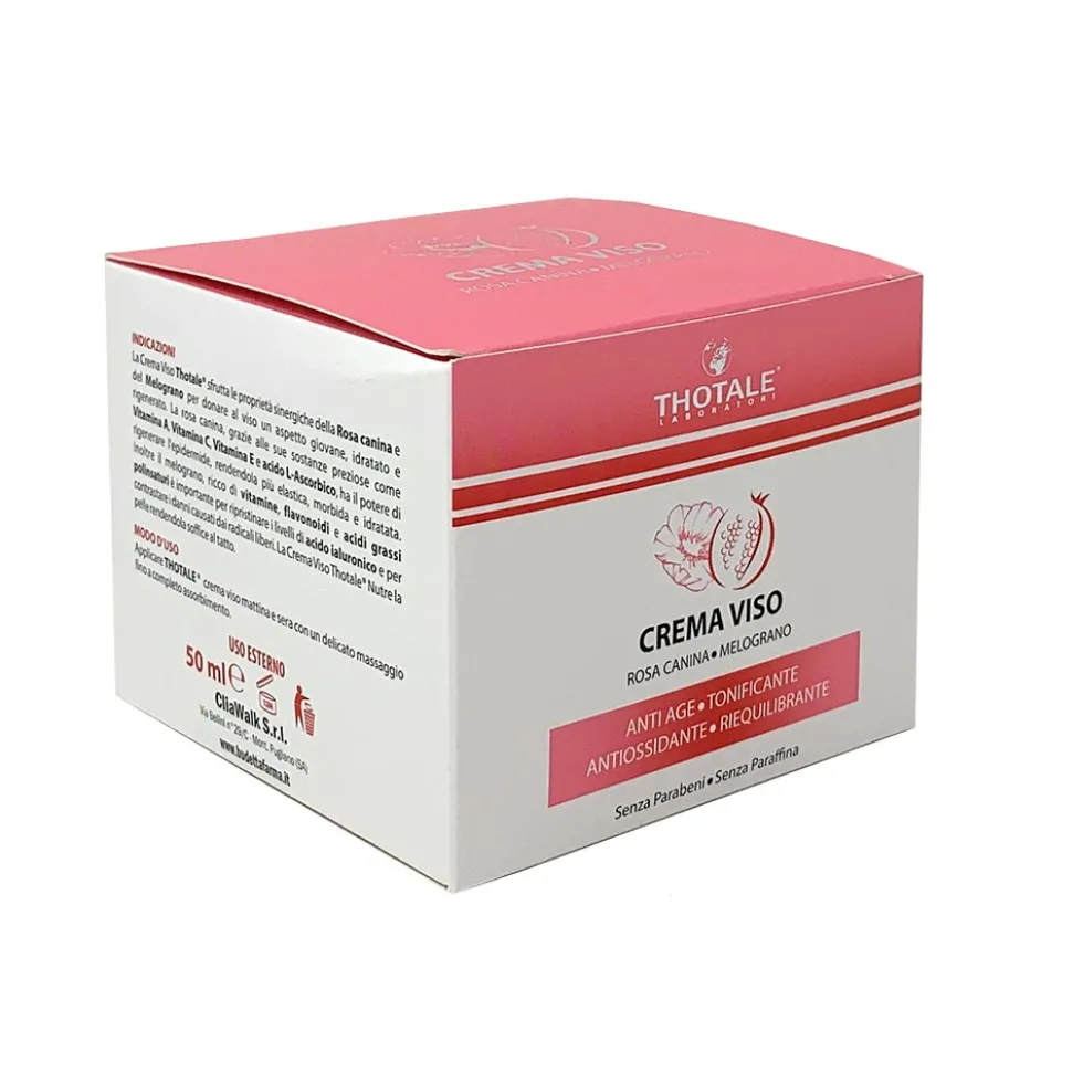 Thotale Rosa Canina e Melograno - Crema Viso Anti Età, 50ml
