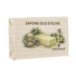 Thotale Saponetta all'olio d'oliva detergente per corpo e mani, 100 g