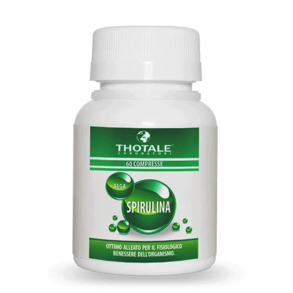 Thotale Spirulina Integratore Alimentare, 60 Compresse