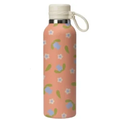 Thun Borraccia arancio con motivo floreale, 900 ml