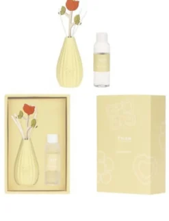 THUN Diffusore bulbo giallo - Profumatore d'ambiente per la casa, cofanetto da 100 ml