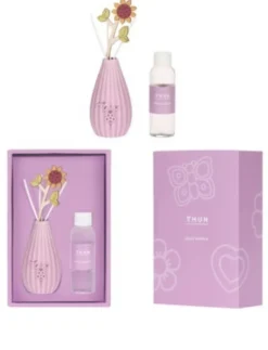 THUN Diffusore Bulbo Malva - Diffusore in ceramica per profumare gli ambienti, 100 ml