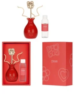 THUN Diffusore Natale rosso - Profumatore d'ambiente per l'atmosfera natalizia, 100 ml
