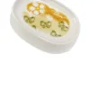 THUN Piattino portasapone margherita fiorita - Accessorio in ceramica per sapone solido, 1 pezzo