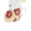 THUN Tisaniera Primule - Tazza in ceramica con filtro per preparare infusi e tisane, 300 ml