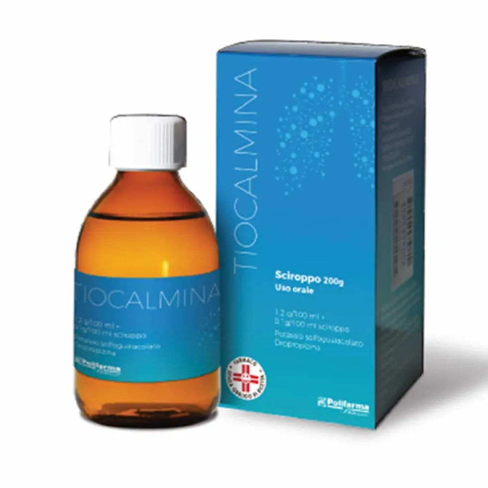 Tiocalmina 1,2 G/100 Ml + 0,1 G/100 Ml Sciroppo Flacone 200 G