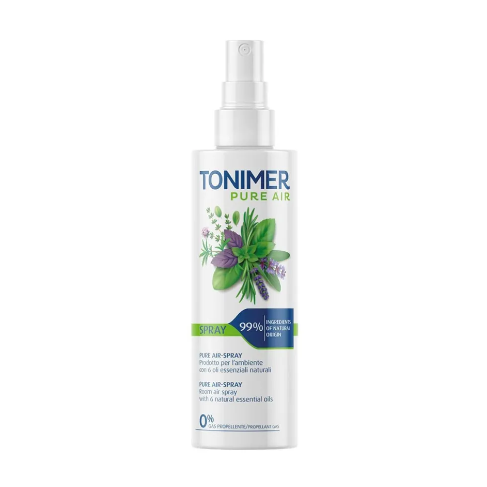 Tonimer Pure Air Spray - Spray per ambiente con oli essenziali per purificare l'aria, 200 ml