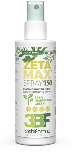 Trebifarma Zeta Max - Spray repellente naturale per animali contro le zanzare e i flebotomi, 150ml