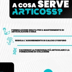 T-Rex Articoss - Integratore alimentare per il benessere di articolazioni e ossa, 60 compresse