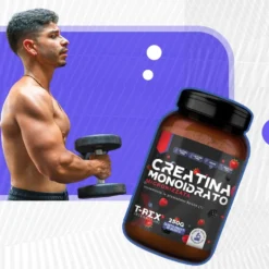 T-Rex Creatina monoidrato ai frutti di bosco - Integratore polvere per prestazioni fisiche, 250 g