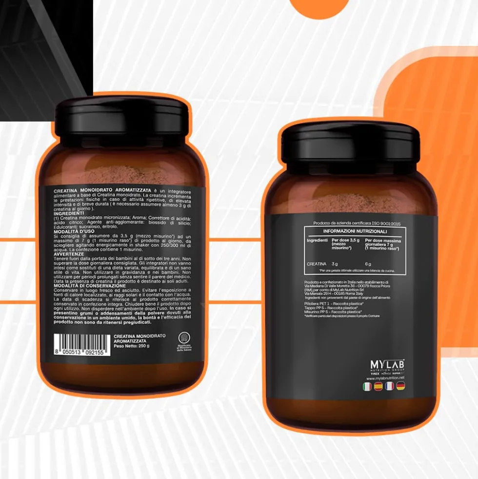 T-Rex Creatina Monoidrato Polvere Integratore per Sportivi in Polvere Gusto The alla Pesca, 250g