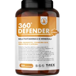 T-Rex 360 Defender Integratore Multivitaminico ad Alto Dosaggio Vitamine-Minerali, 120 Compresse