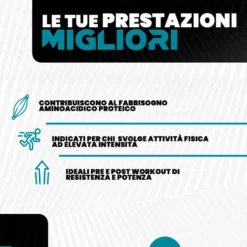 T-Rex EAA Aminoacidi Essenziali Integratore Essential Amino con Vitamine in Polvere Gusto Thè Pesca, 252g