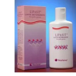 Tricofarma Lipasit latte detergente - Detergente viso per le pelli grasse e acneiche, 150 ml