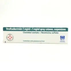 Trofodermin 5% + 5% Spray Cutaneo, Sospensione Flacone 30 Ml