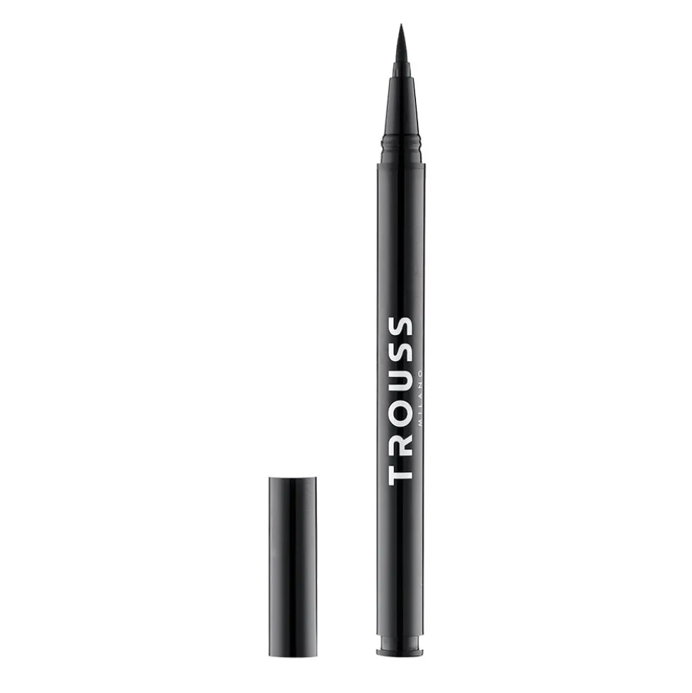 Trouss Make Up Eyeliner Nero - Eyeliner in penna gel per un trucco a lunga tenuta, 1 pezzo