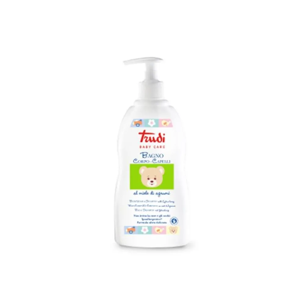 Trudi Baby Care Bagno corpo e capelli al miele di agrumi - Detergente per il bambino, 500 ml