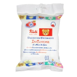 Trudi Baby Care - Salviettine Detergenti in Cotone, 20 salviettine