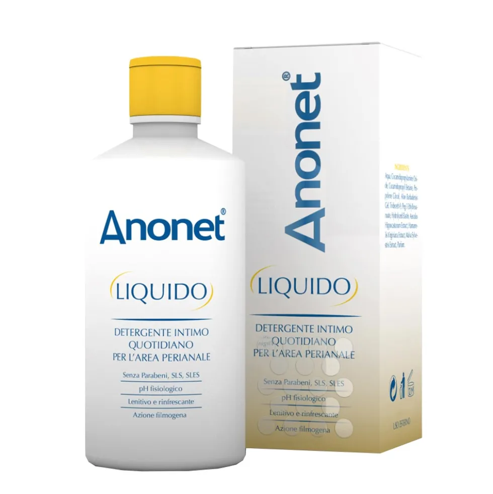 Uniderm Anonet - Liquido detergente intimo per l'igiene perianale ad azione lenitiva, 200 ml