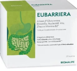 Unifarco Eubarriera - Integratore glutammina per la funzionalità del sistema digerente, 20 bustine