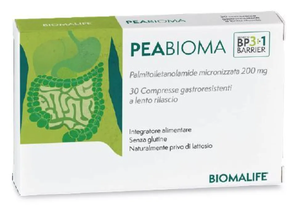 Unifarco Peabioma integratore 30cpr - Integratore alimentare per il benessere intestinale, 24 g