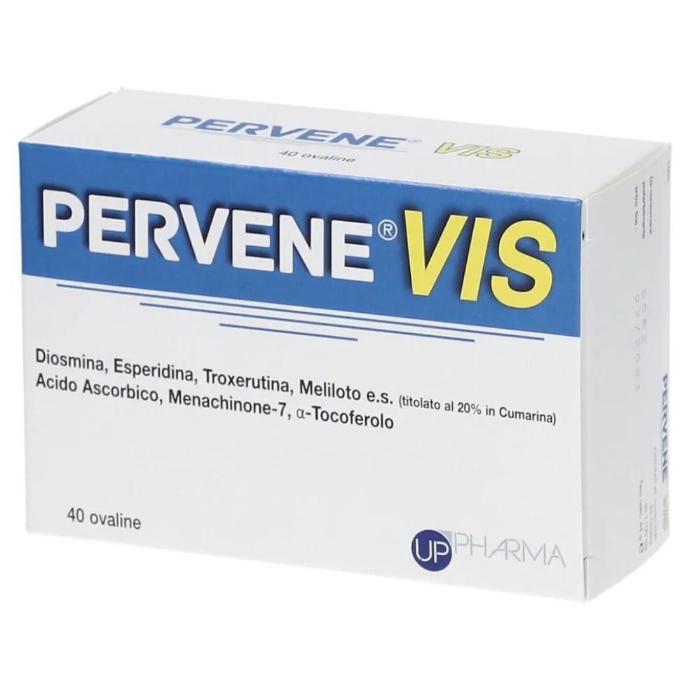 Up Pharma Pervene Vis Integratore Funzionalità del Microcircolo, 40 Ovaline