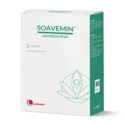 Uriach Soavemin Lavanda Plus - Lavanda vaginale per le irritazioni e micosi, 5 flaconi da 100 ml