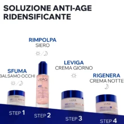 Uriage Age Absolu - Crema Rosa Ridensificante Antietà con Retinolo, 50ml