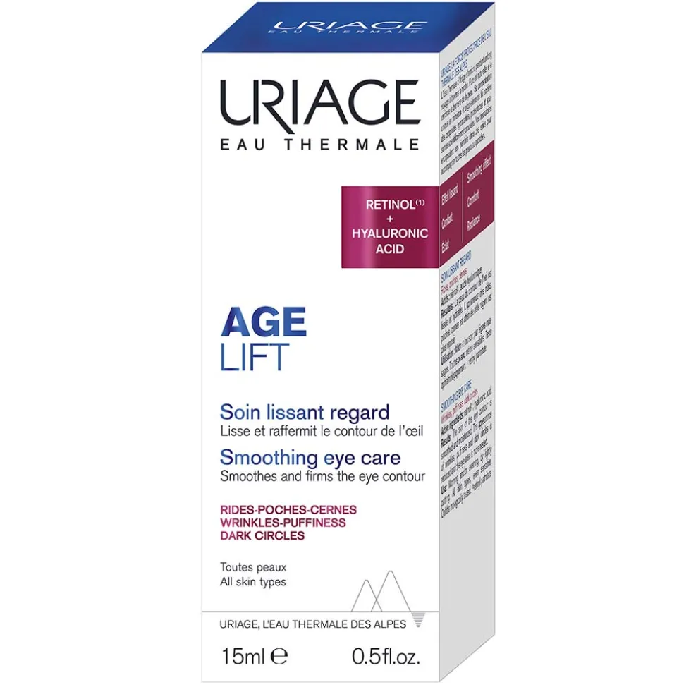 Uriage Age Lift - Contorno Occhi Levigante per Rughe Borse e Occhiaie, 15ml