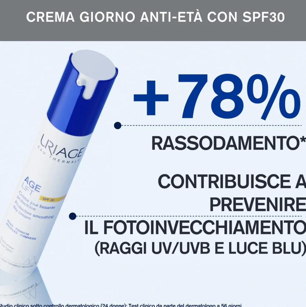 Uriage Age Lift - Crema Multi Azione SPF30 Levigante Protettiva, 40ml